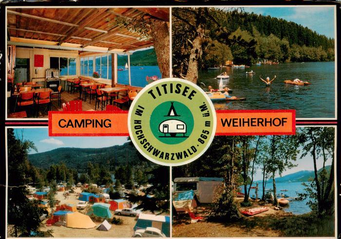 TITISEE Schwarzwald BW Camping Weiherhof Restaurant Badestrand