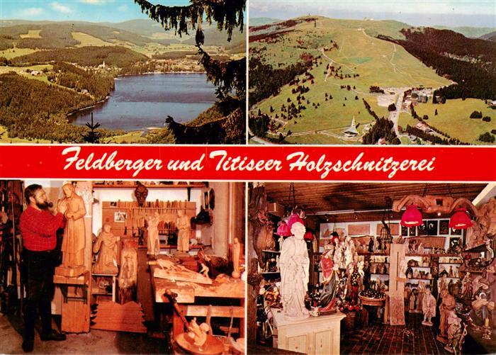 Titisee-Neustadt Feldberger und Titiseer Holzschnitzerei Panorama