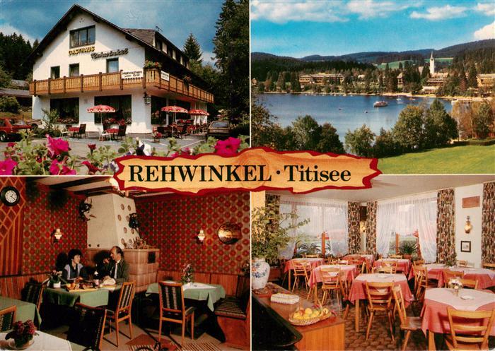 Titisee-Neustadt Gasthaus Pension Rehwinkel Gastraeume Seepartie