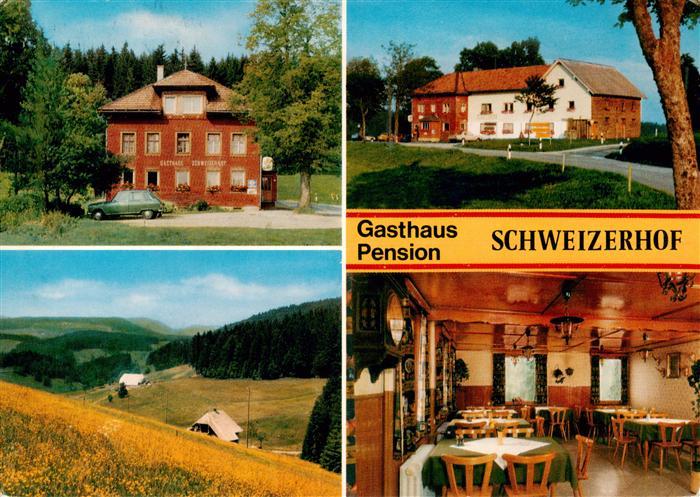 Titisee-Neustadt Gasthaus Pension Schweizerhof Gastraum Panorama