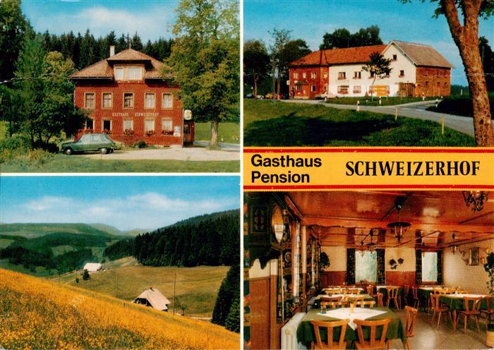 Titisee-Neustadt Gasthaus Schweizerhof Gaststube Panorama