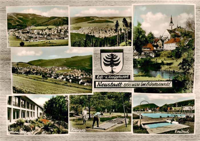 Titisee-Neustadt Panorama Seepartie Kurmittelhaus Kleingolf Freibad