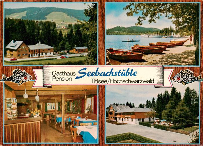 Titisee-Neustadt Gasthaus Pension Seebachstueble Gaststube Seepartie Kurpark