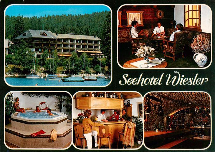 TITISEE Schwarzwald BW Seehotel Wiesler Seepartie Whirlpool Bar Halle