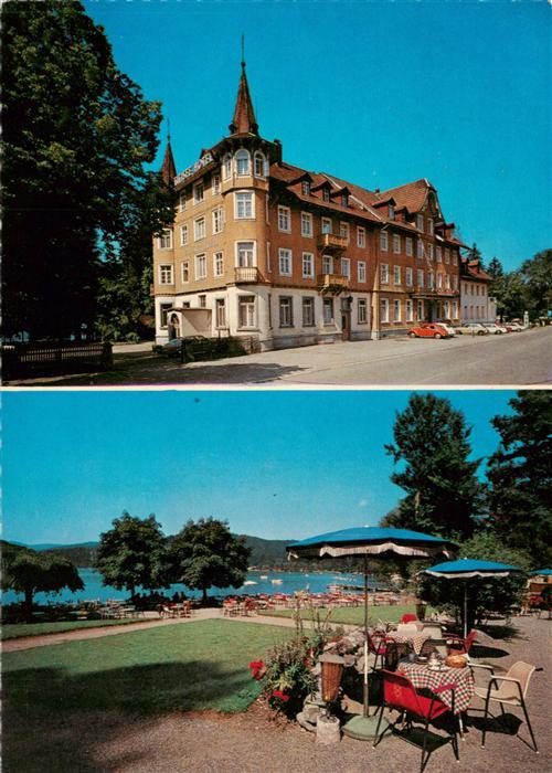 Titisee-Neustadt Titisee Hotel Liegewiese Seepartie