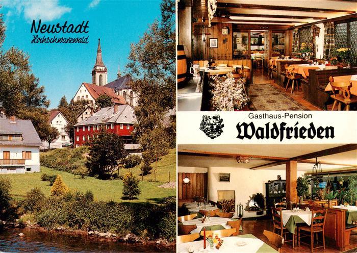 Titisee-Neustadt Gasthaus Pension Waldfrieden Gaststube Ortspartie