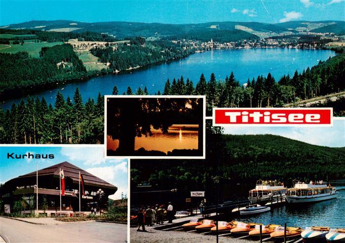 Titisee-Neustadt Fliegeraufnahme Kurhaus Seepartie Bootsanlegesteg