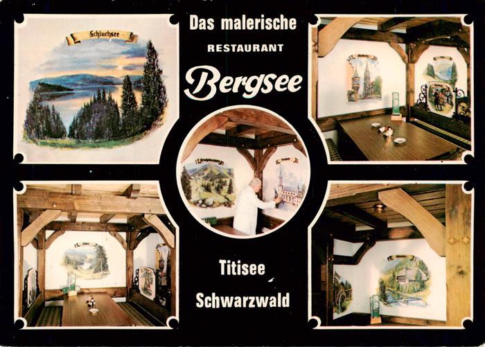 Titisee-Neustadt Restaurant Bergsee Gastraeume Schluchseepartie