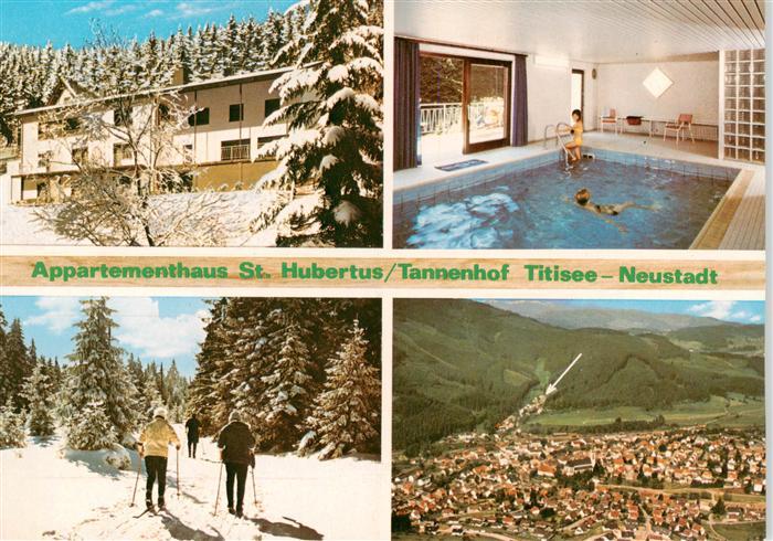 Titisee-Neustadt Appartementhaus St Hubertus Tannenhof Hallenbad Panorama