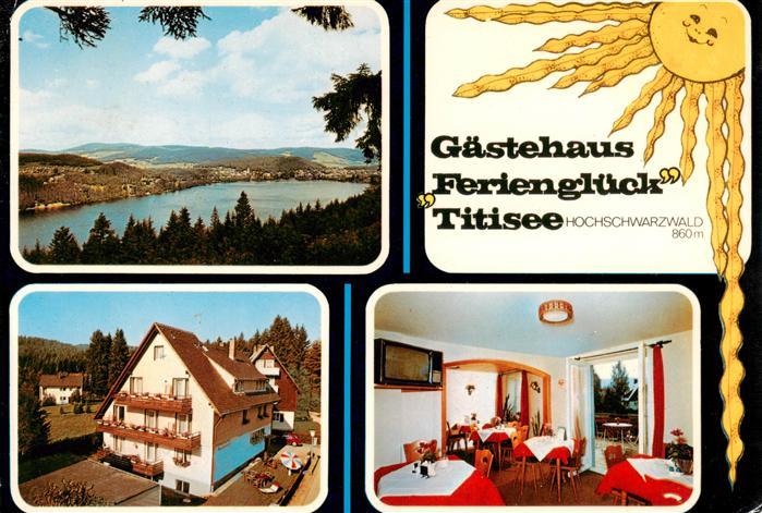 Titisee-Neustadt Seepanorama Gaestehaus Ferienglueck Gaststube