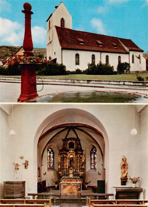 Boetzingen Pfarrkirche St Laurentius Inneres