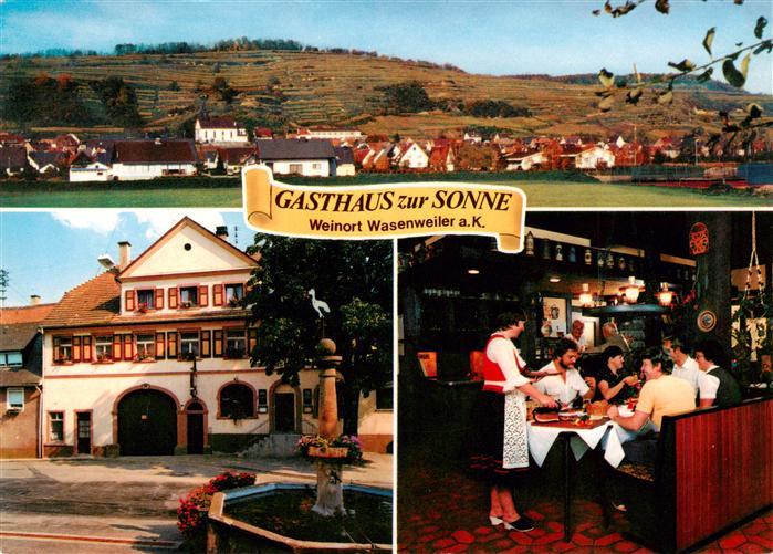Wasenweiler Gasthaus zur Sonne Gastraum Panorama