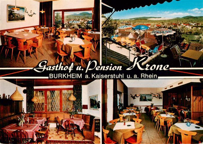Burkheim Kaiserstuhl Gasthof Pension Krone Gastraeume Terrasse