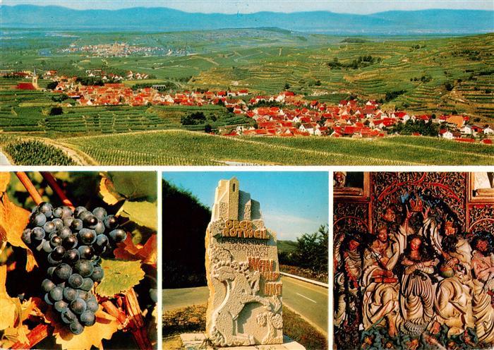 Oberrotweil Panorama Trauben Monument Gemaelde