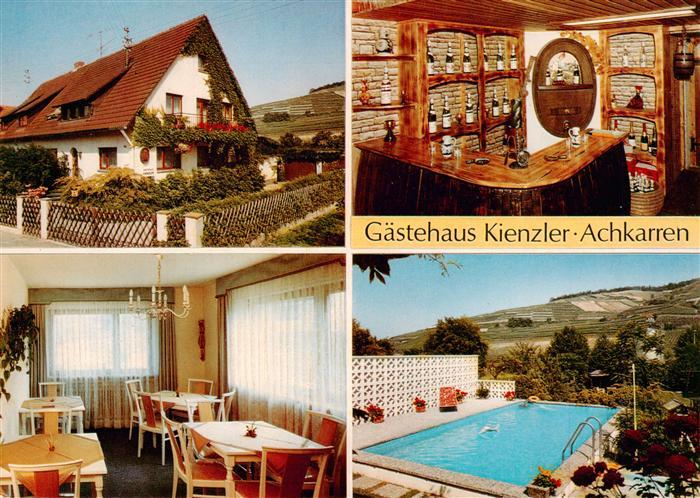 Achkarren Gaestehaus Kienzler Bar Gaststube Schwimmbad