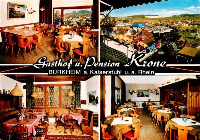 Burkheim Kaiserstuhl Gasthof Pension Krone Gastraeume Terrasse
