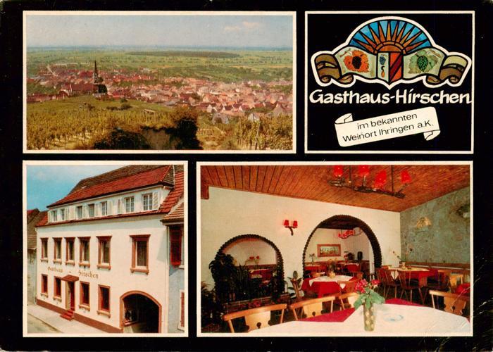Ihringen Kaiserstuhl Panorama Gasthaus Hirschen Gaststube