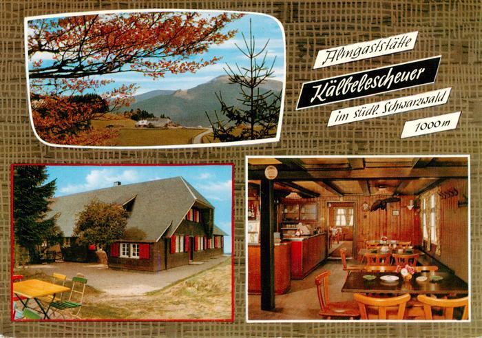 Muenstertal Schwarzwald Panorama Almgaststaette Kaelbelescheuer Gaststube