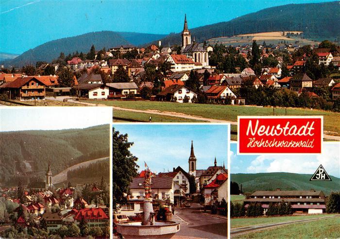 Neustadt  Schwarzwald Titisee-Neustadt Panorama Kirche Marktplatz Jugendherberge