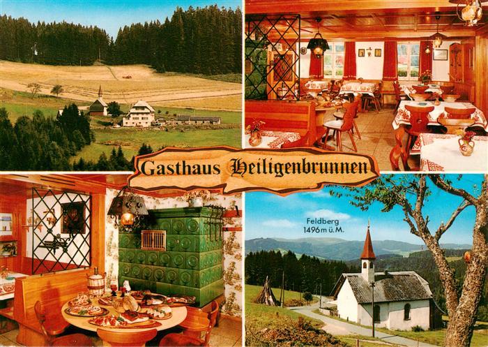 Titisee-Neustadt Panorama Gasthaus Heiligenbrunnen Gastraeume Kapelle Feldberg