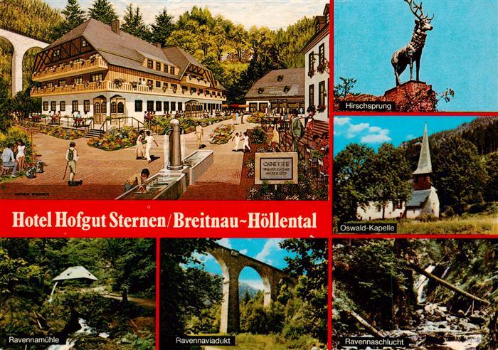 Hoellental Schwarzwald Hotel Hofgut Sternen Hirschsprung Oswald Kaelle Ravannamu