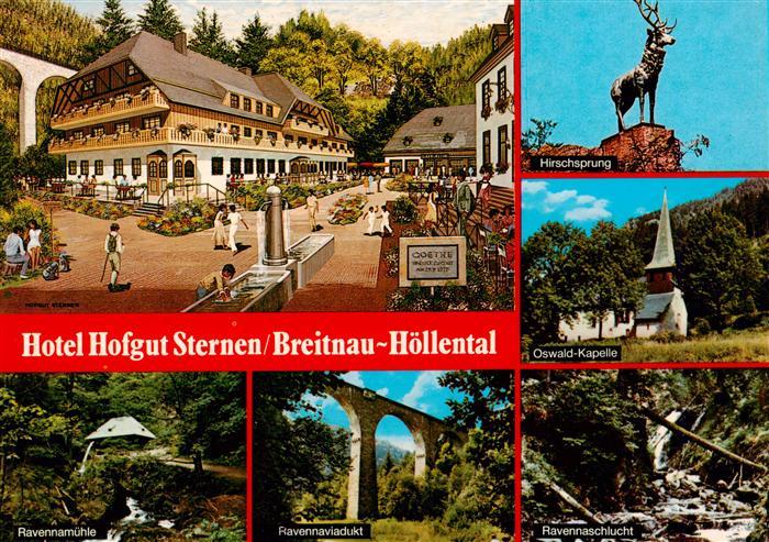Hoellental Schwarzwald Hotel Hofgut Sternen Hirschsprung Oswald Kaelle Ravannamu