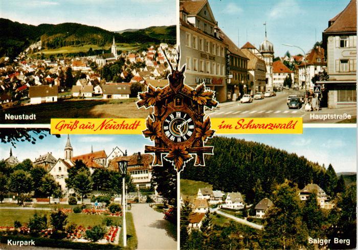 Neustadt  Schwarzwald Titisee-Neustadt Ortspartie Hauptstrasse Kurpark Saiger Be