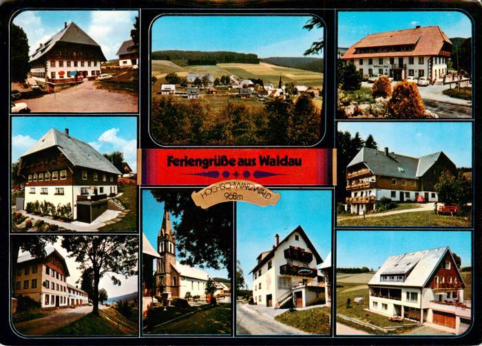 Waldau Schwarzwald Titisee-Neustadt Gasthaeuser Panorama Kirche