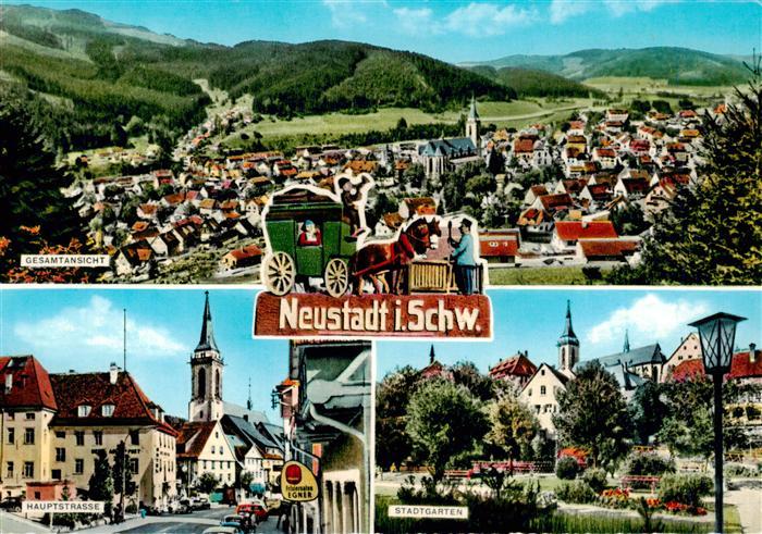 Neustadt  Schwarzwald Titisee-Neustadt Panorama Hauptstrasse Stadtgarten