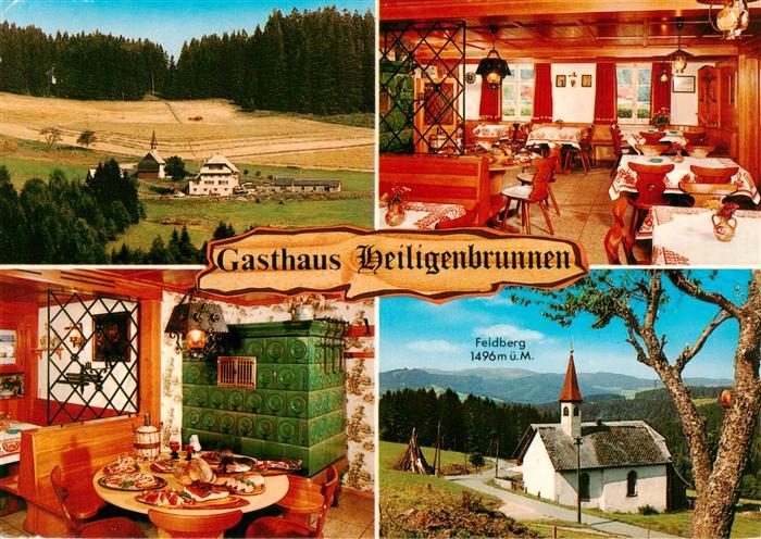 Titisee-Neustadt Gasthaus Heiligenbrunnen Gastraeume Kapelle Feldberg