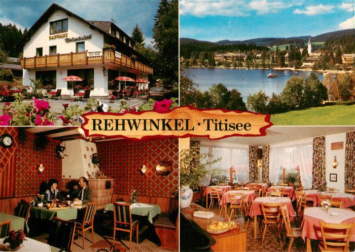 Titisee-Neustadt Gasthaus Pension Rehwinkel Gastraeume Seepartie