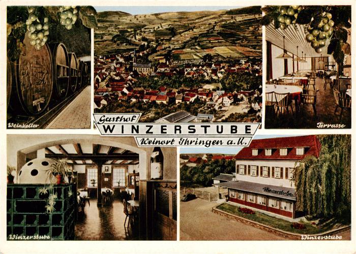 Ihringen Kaiserstuhl Weinkeller Fliegeraufnahme Terrasse Winzerstube