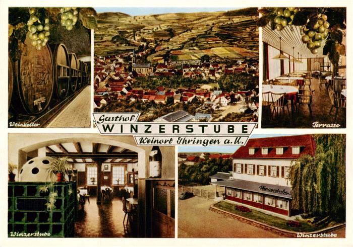 Ihringen Kaiserstuhl Hotel Restaurant Winzerstube Weinkeller Panorama Terrasse W