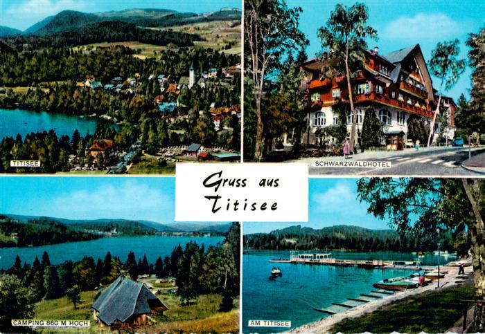 Titisee-Neustadt Fliegeraufnahme Schwarzwaldhotel Camping Hoch Seepartie