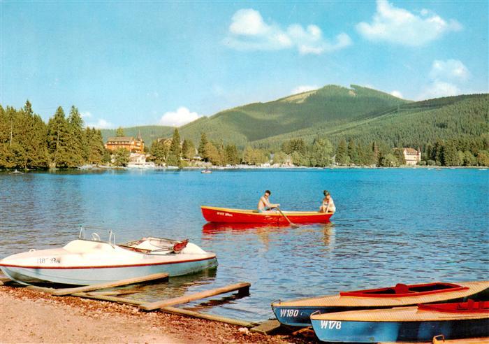Titisee-Neustadt Seepanorama mit Blick zum Hochfirst