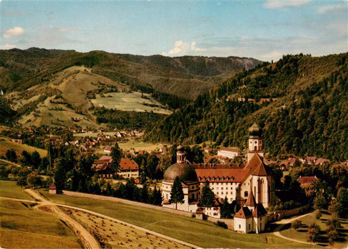 Muenstertal Schwarzwald Kloster St Trudpert Panorama