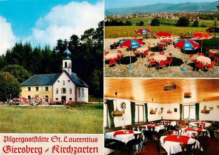 Kirchzarten Pilgergaststaette Giersberg Gastraum Freiterrasse
