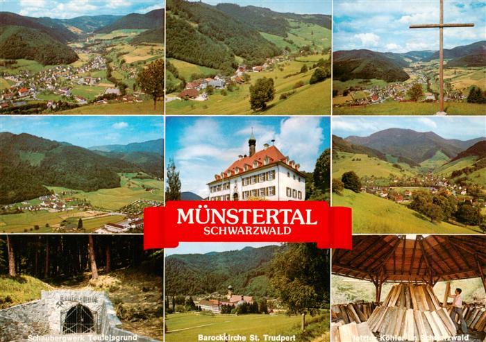 Muenstertal Schwarzwald Panorama Teilansichten Schaubergwerk Teufelsgrund Baroc
