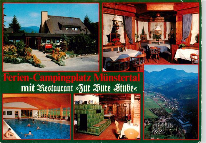 Muenstertal Schwarzwald Ferien Campingplatz mit Restaurant Bure Stube Gastraeum