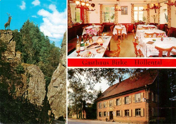 Hoellental Schwarzwald Hirschsprung Gasthaus Birke Gastraum
