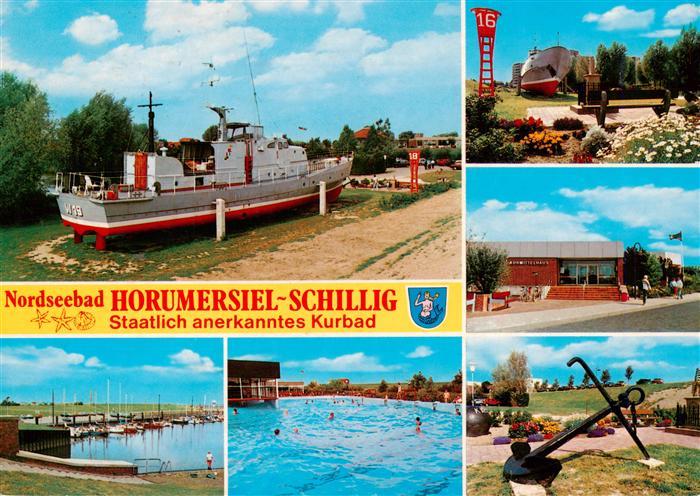 Schillig Horumersiel Nordseebad Rettungsboot Hafen Freibad Park Details