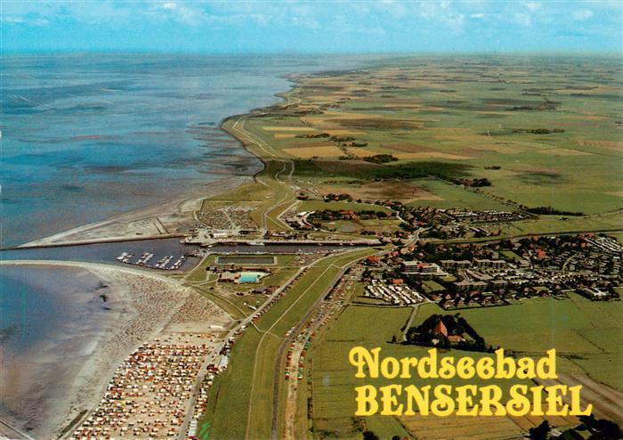 Bensersiel Esens Fliegeraufnahme