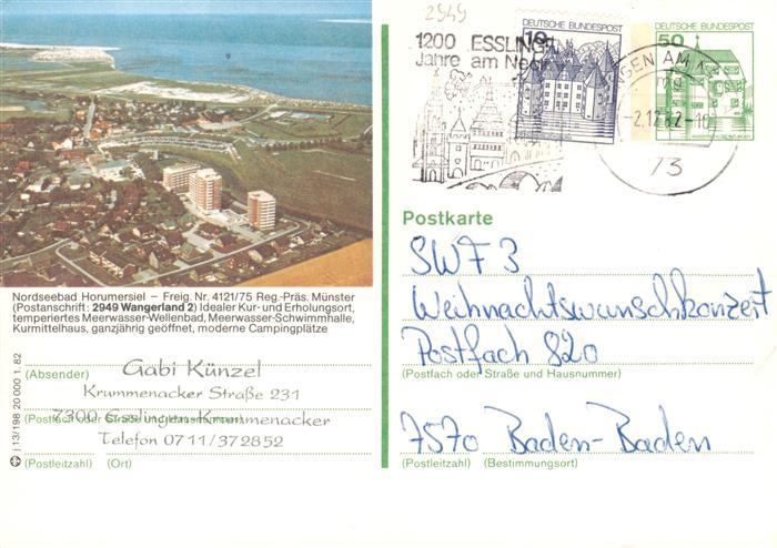 Horumersiel Wangerland Fliegeraufnahme