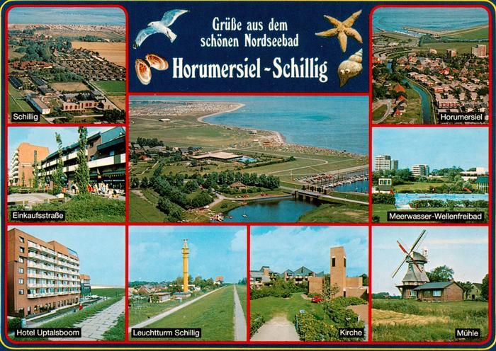 Schillig Horumersiel Nordseebad Fliegeraufnahmen Schillig Horumeriel Einkaufsstr