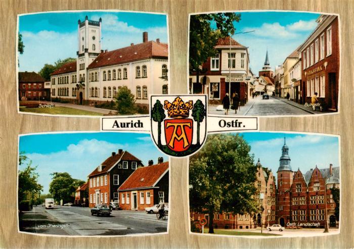 Aurich Ostfriesland Schloss Burgstrasse von Jheringstr Ostfries Landschaft