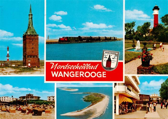Wangerooge Wangeroog Nordseebad Leuchtturm Inselbahn Park Strandpartie Ortsparti