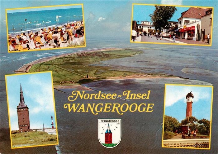 Wangerooge Wangeroog Nordseebad Strand Ortspartie Westturm Leuchtturm