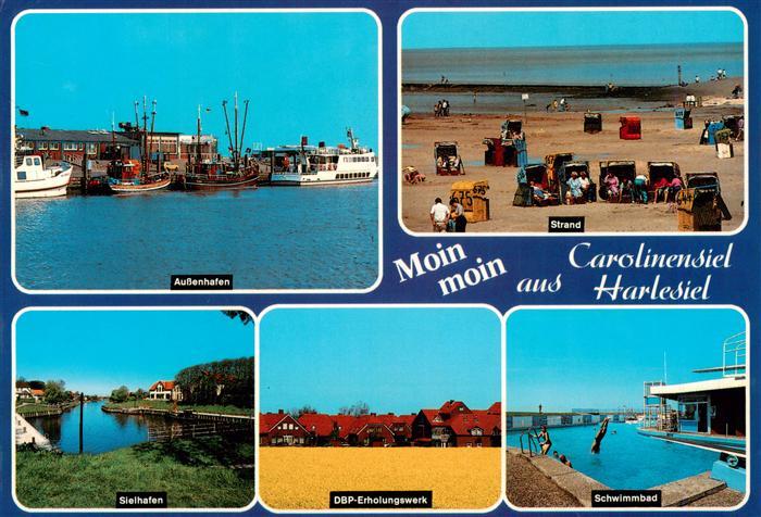 Carolinensiel-Harlesiel Ostfriesland Aussenhafen Strand Sielhafen DBP Erhaltungs