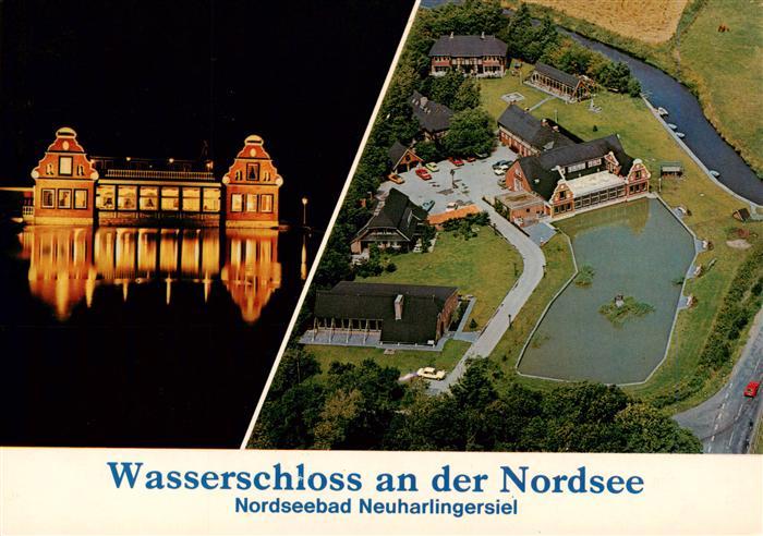 Neuharlingersiel Wasserschloss Fliegeraufnahme