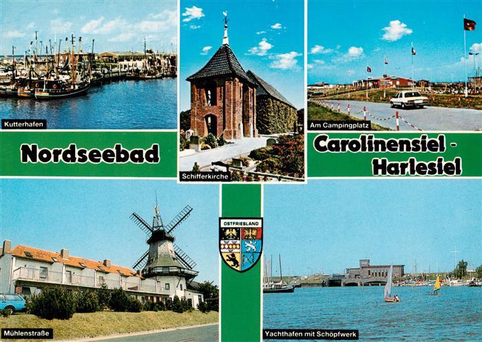 Carolinensiel-Harlesiel Ostfriesland Kutterhafen Am Campingplatz Muehlenstrasse